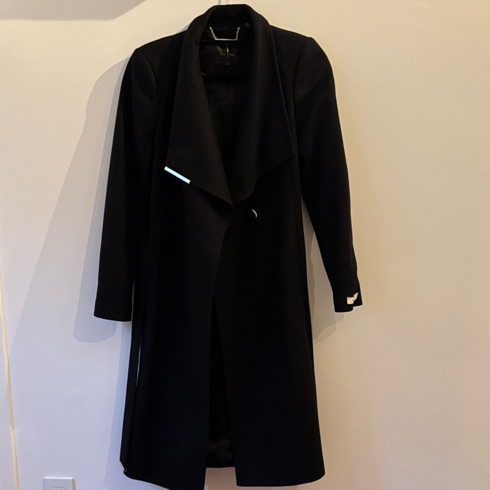 Ted Baker Black Long Coat